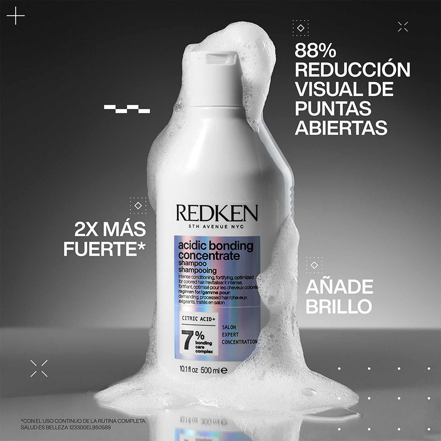REDKEN ACIDIC BONDING CONCENTRATE SHAMPOO (SHAMPOO PARA CABELLO DAÑADO)
